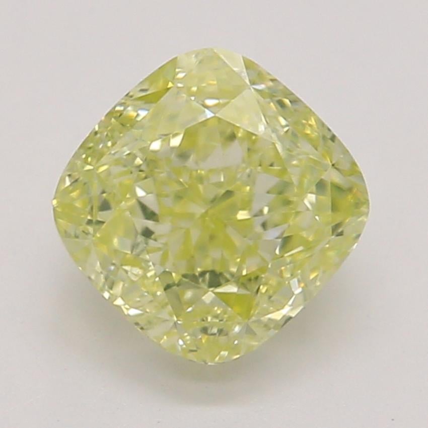 0.70 Ct. Fancy Yellow Cushion Diamond