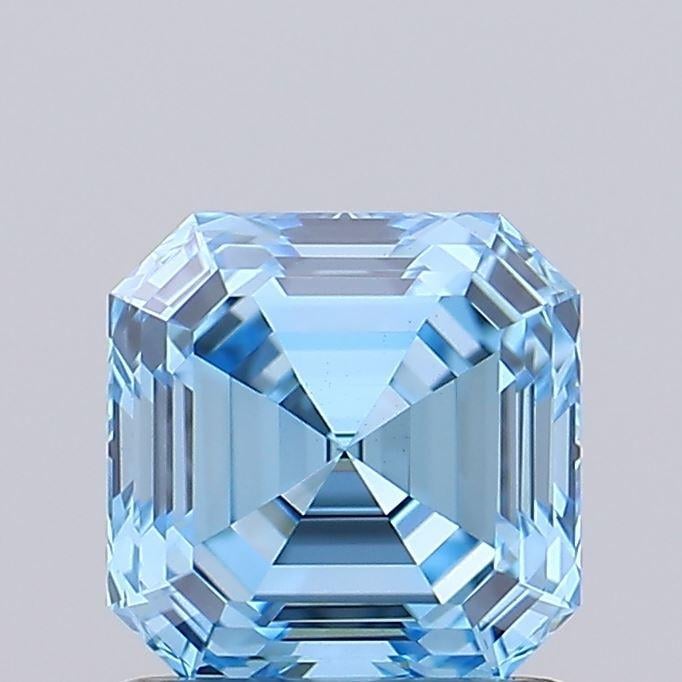 0.94 Ct. Fancy Vivid Blue Asscher Lab Grown Diamond
