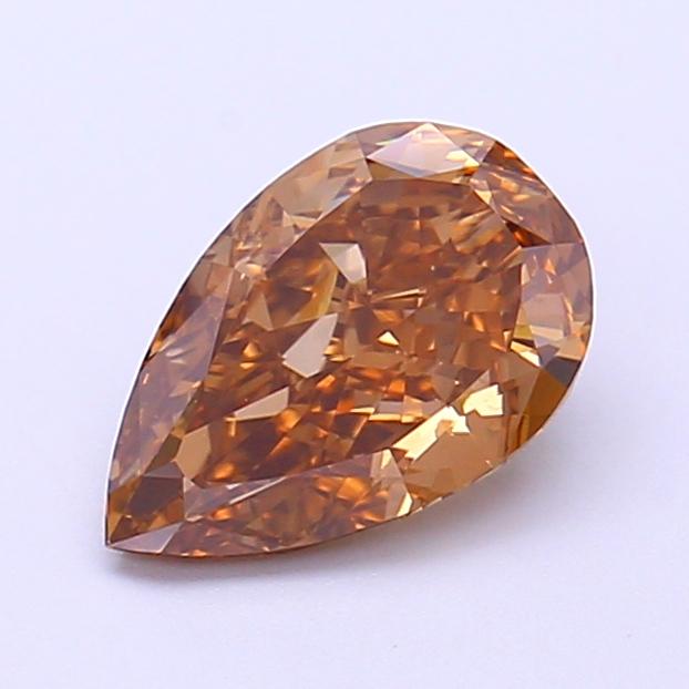 1.38 Ct. Fancy Light  Brown Pear Lab Grown Diamond