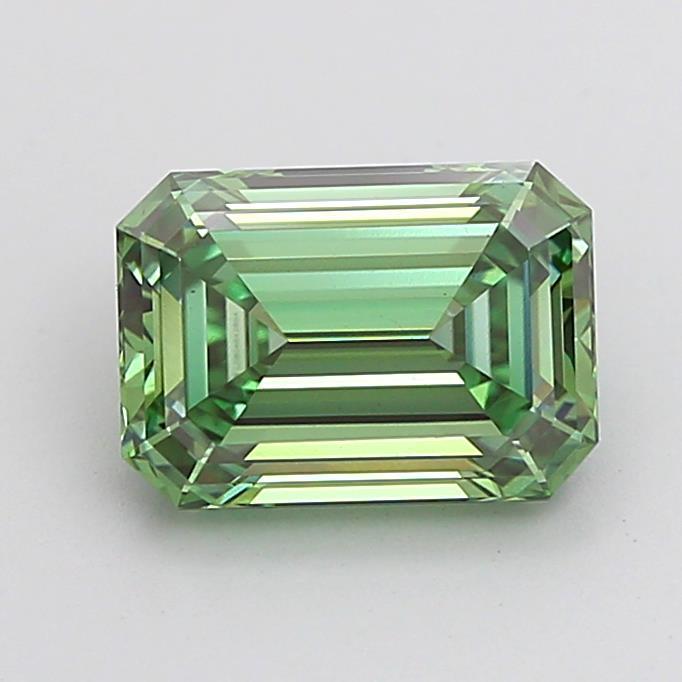 1.77 Ct. Fancy Vivid  Green Emerald Lab Grown Diamond