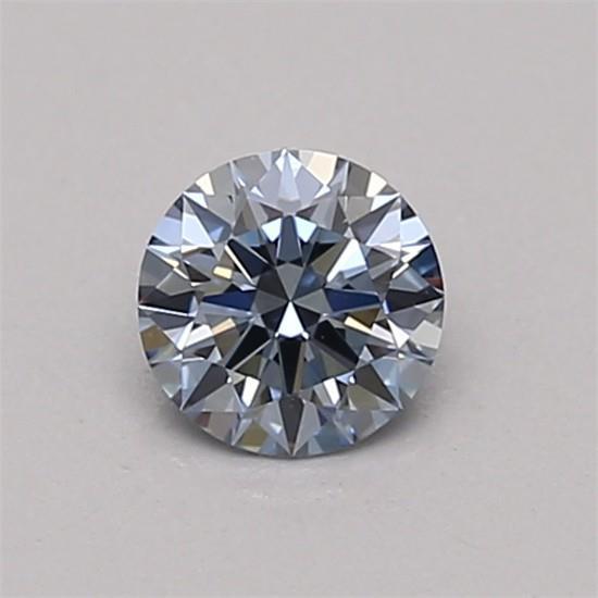 0.35 Ct. Fancy Vivid Blue Round Lab Grown Diamond
