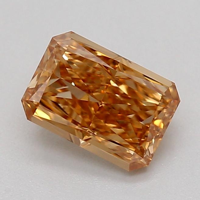 0.54 Ct. Fancy Light Yellowish Brown Radiant Lab Grown Diamond