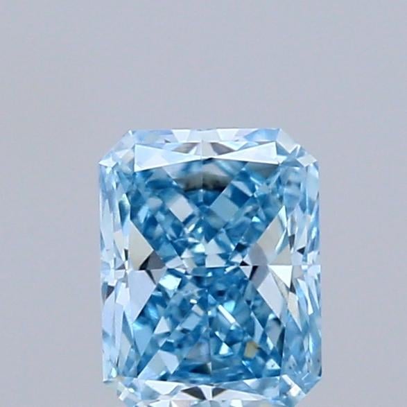 0.51 Ct. Fancy Vivid Blue Radiant Lab Grown Diamond