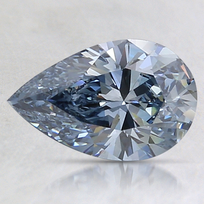 1.19 Ct. Fancy Intense Blue Pear Lab Created Diamond