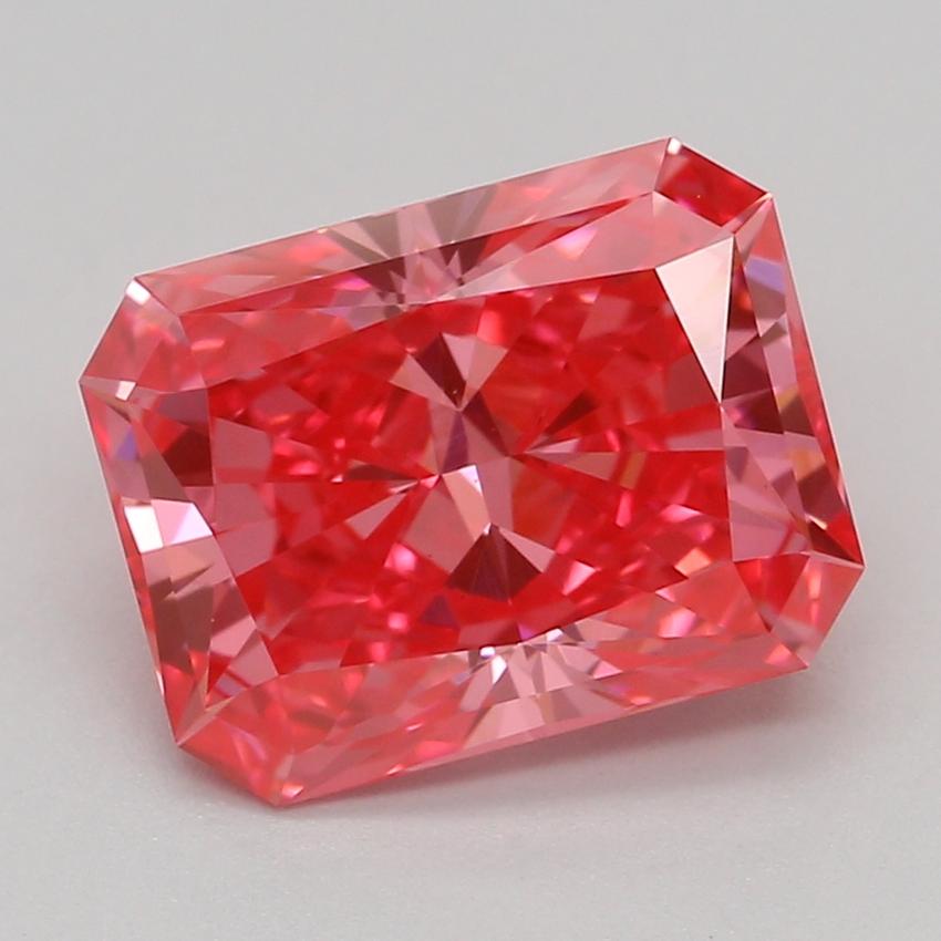 1.59 Ct. Fancy Vivid Pink Radiant Lab Grown Diamond
