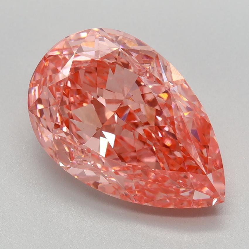 4.51 Ct. Fancy Vivid Pink Pear Lab Grown Diamond