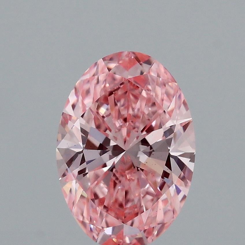1.56 Ct. Fancy Vivid Pink Oval Lab Grown Diamond