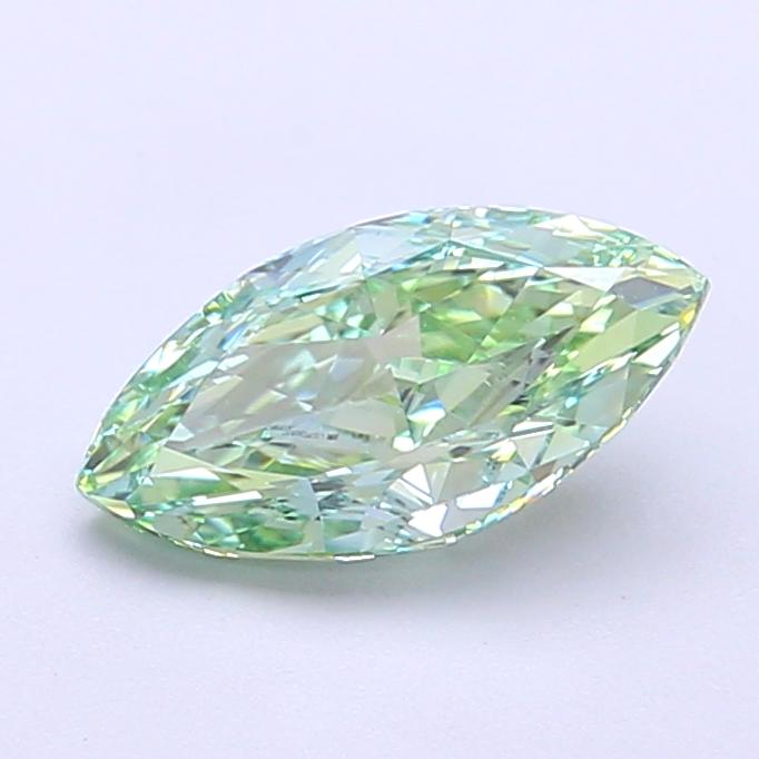 1.26 Ct. Fancy Vivid Green Marquise Lab Grown Diamond