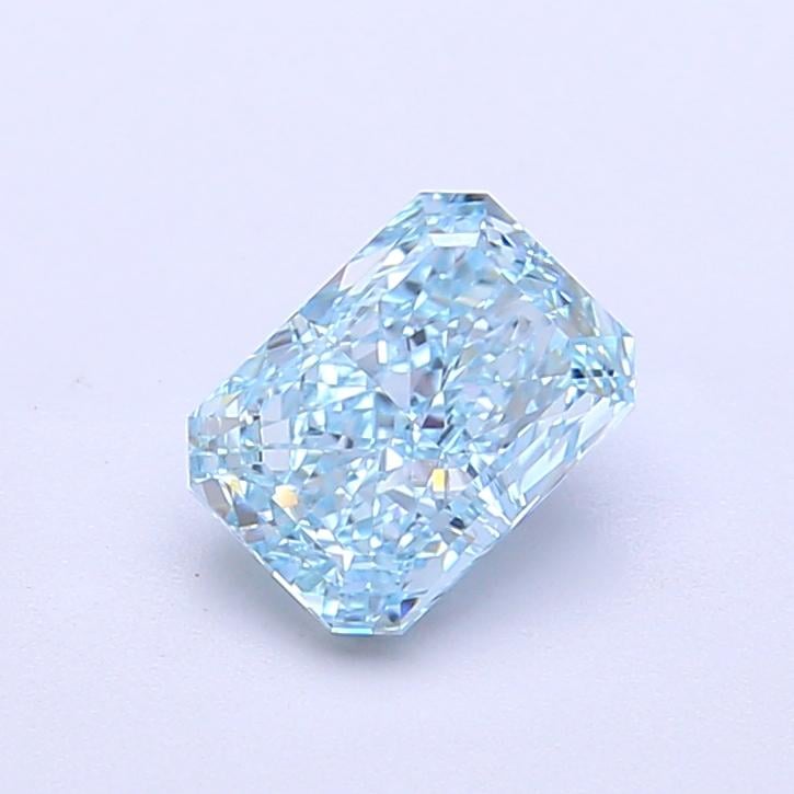 1.03 Ct. Fancy Vivid  Blue Radiant Lab Grown Diamond