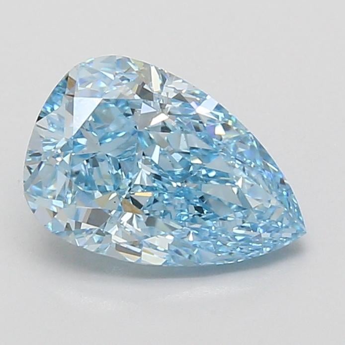 2.07 Ct. Fancy Vivid Blue Pear Lab Grown Diamond