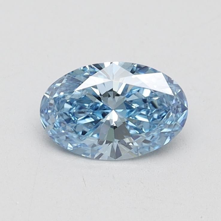0.50 Ct. Fancy Vivid Blue Oval Lab Grown Diamond