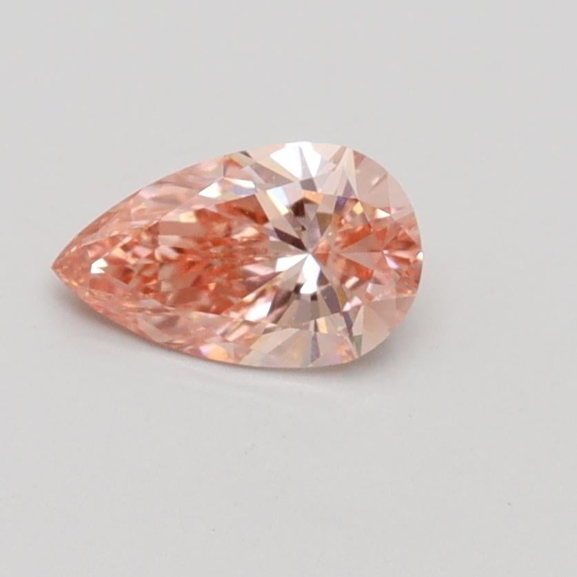 0.51 Ct. Fancy Intense Pink Pear Lab Grown Diamond