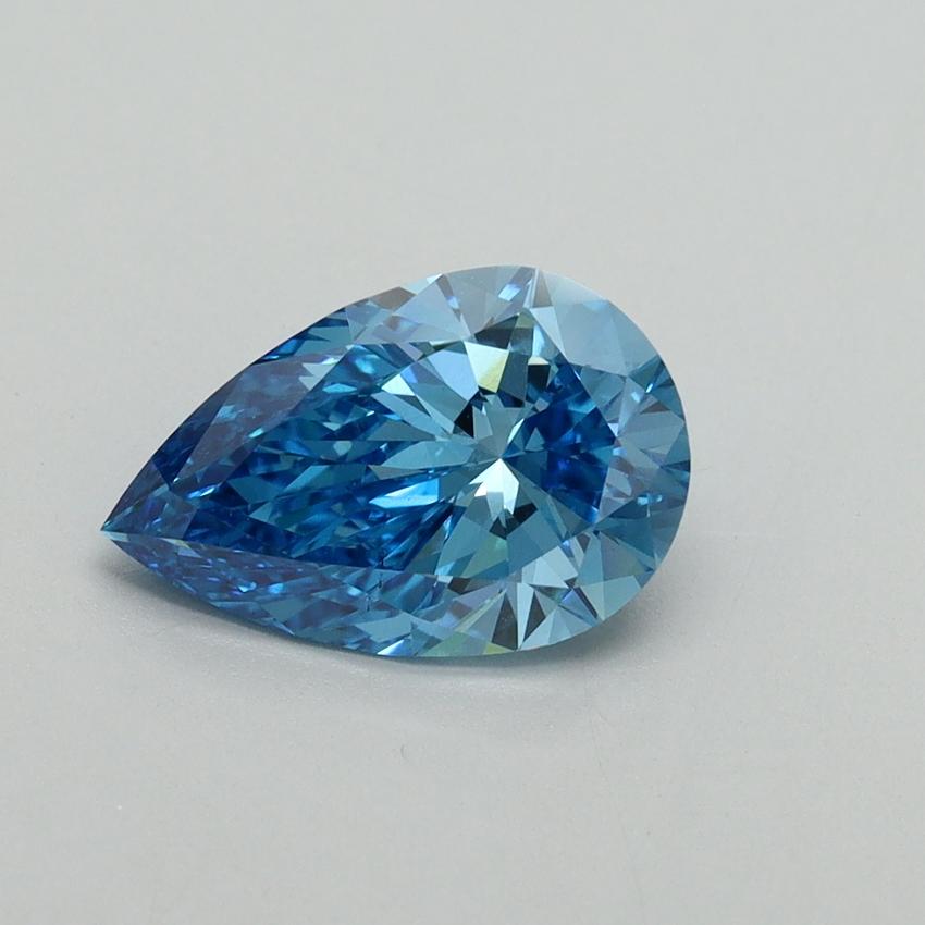 1.55 Ct. Fancy Vivid Blue Pear Lab Grown Diamond