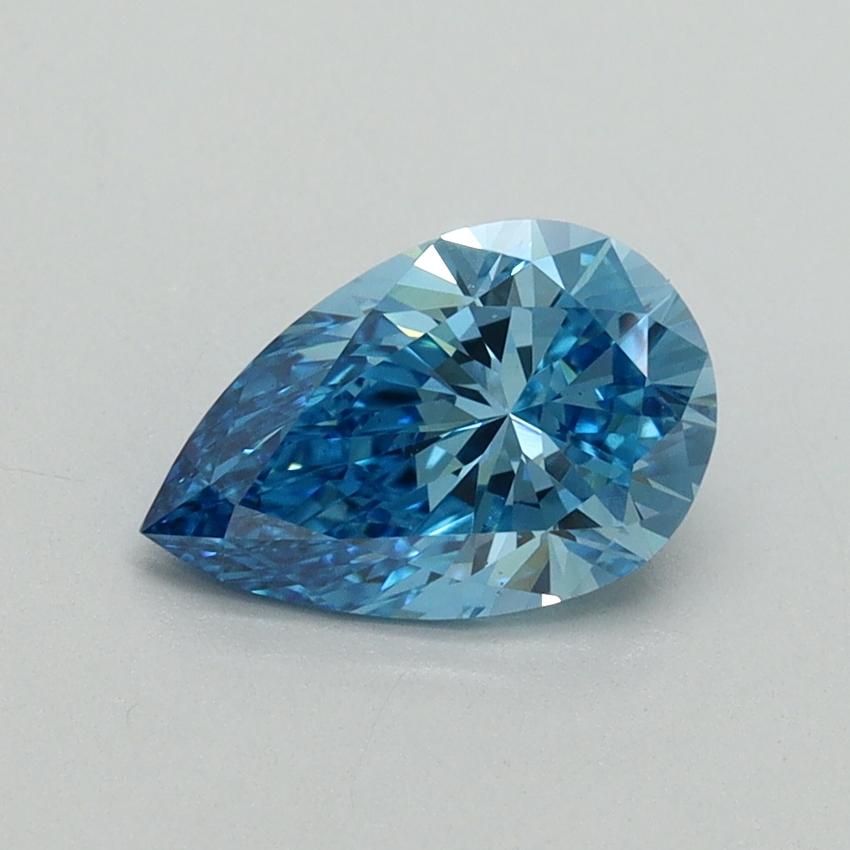 1.07 Ct. Fancy Vivid Blue Pear Lab Grown Diamond