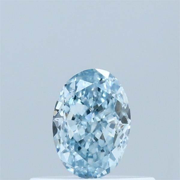 0.37 Ct. Fancy Intense Blue Oval Lab Grown Diamond