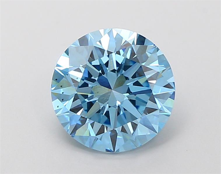 2.25 Ct. Fancy Vivid  Blue Round Lab Grown Diamond
