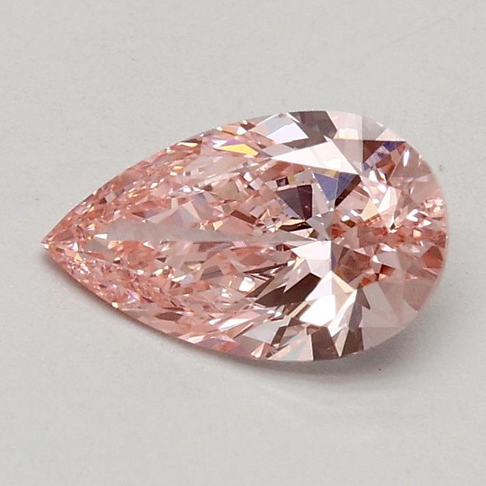 0.52 Ct. Fancy Intense Pink Pear Lab Grown Diamond
