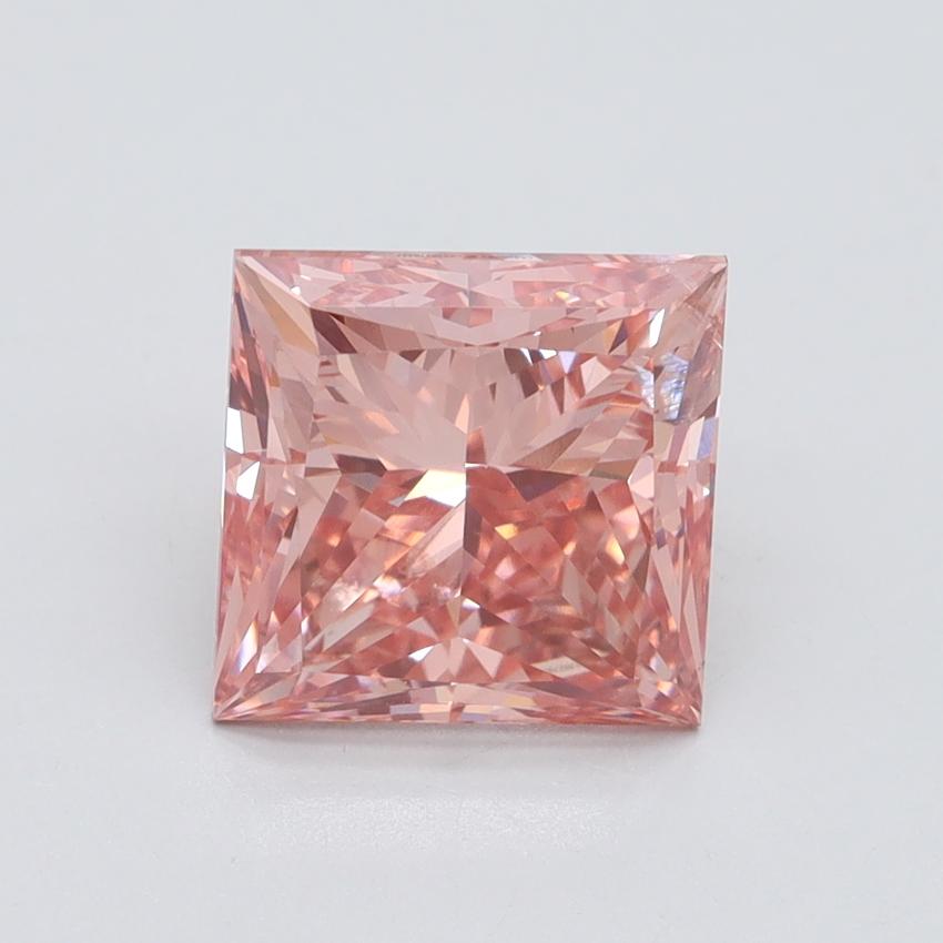 3.07 Ct. Fancy Intense Pink Princess Lab Grown Diamond