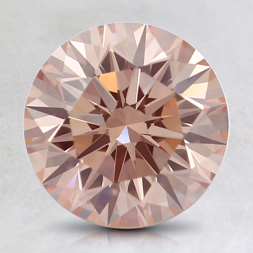 2.11 Ct. Fancy Orangy Pink Round Lab Grown Diamond