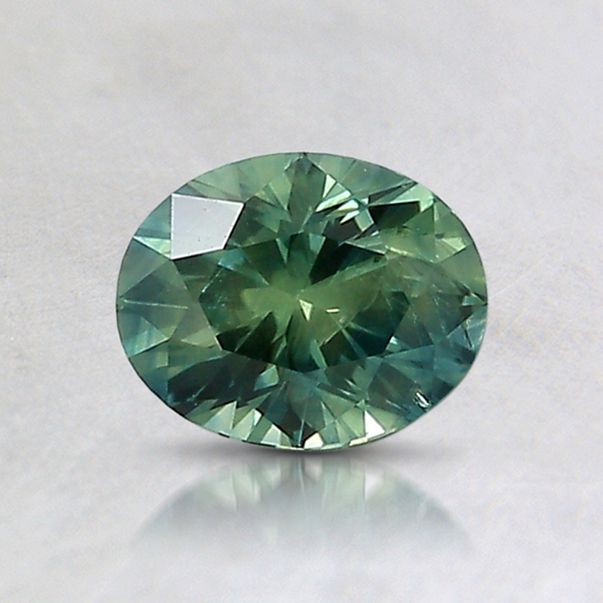 6.3x5mm Teal Oval Montana Sapphire