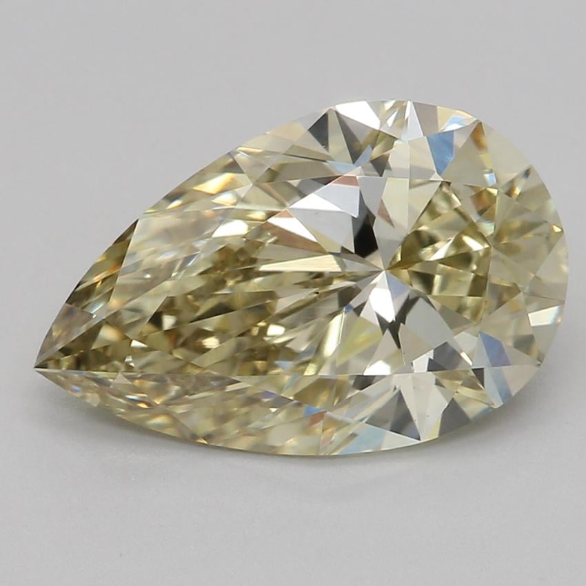 2.07 Ct. Fancy Yellow Pear Lab Grown Diamond