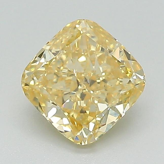 1.10 Ct. Fancy Yellow Cushion Lab Grown Diamond