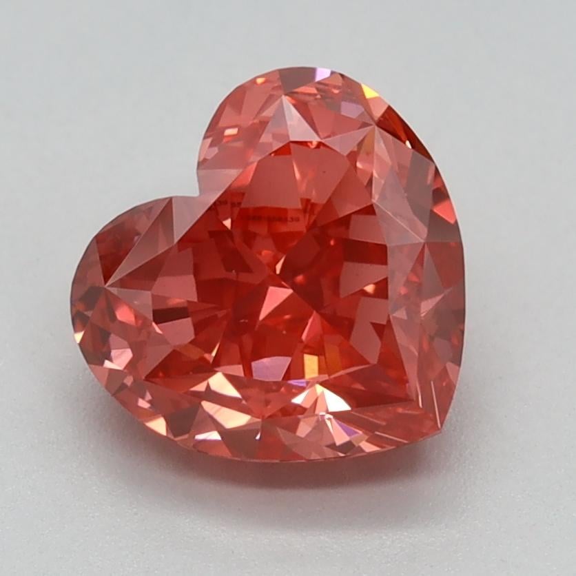 1.62 Ct. Fancy Vivid Pink Heart Lab Grown Diamond