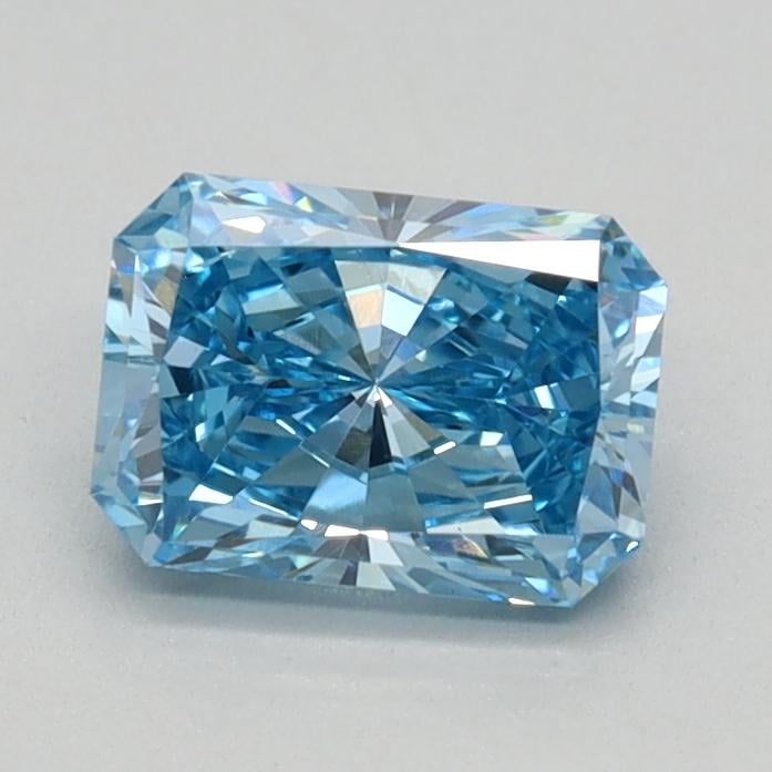 0.66 Ct. Fancy Vivid Blue Radiant Lab Grown Diamond