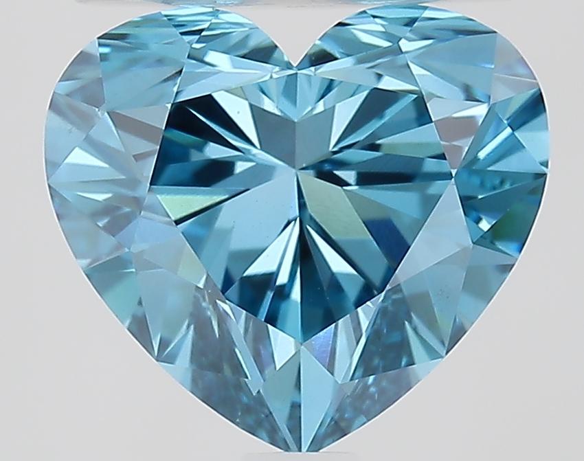 2.07 Ct. Fancy Vivid Blue Heart Lab Grown Diamond