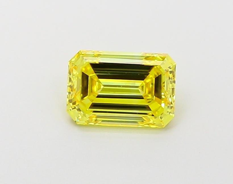 1.06 Ct. Fancy Vivid Yellow Emerald Lab Grown Diamond