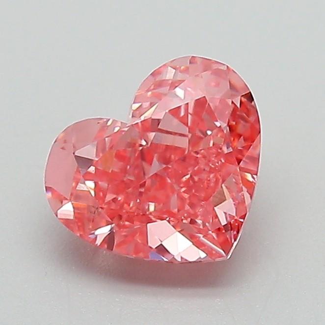 1.12 Ct. Fancy Vivid Pink Heart Lab Grown Diamond