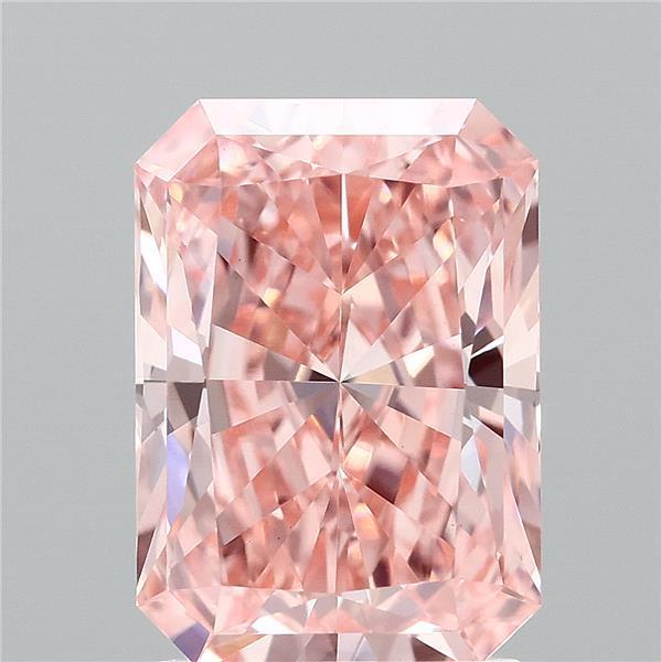 2.00 Ct. Fancy Vivid Pink Radiant Lab Grown Diamond