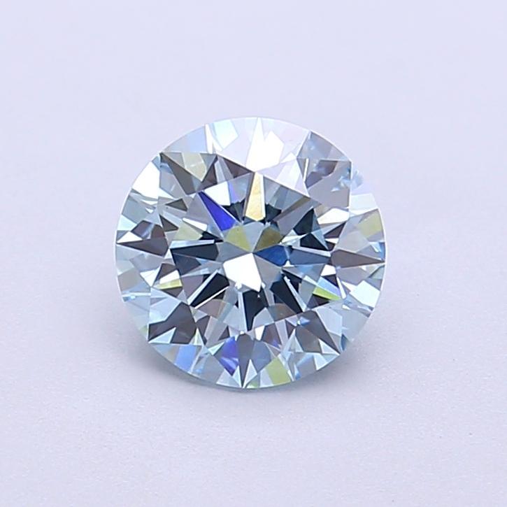 1.08 Ct. Fancy Vivid  Blue Round Lab Grown Diamond