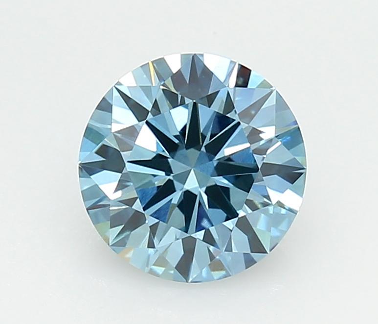 1.52 Ct. Fancy Vivid  Blue Round Lab Grown Diamond