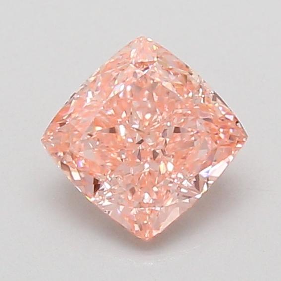 1.10 Ct. Fancy Vivid Pink Cushion Lab Grown Diamond