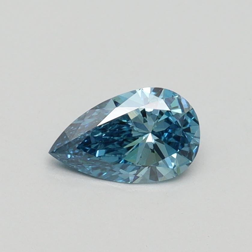 0.41 Ct. Fancy Vivid Blue Pear Lab Grown Diamond