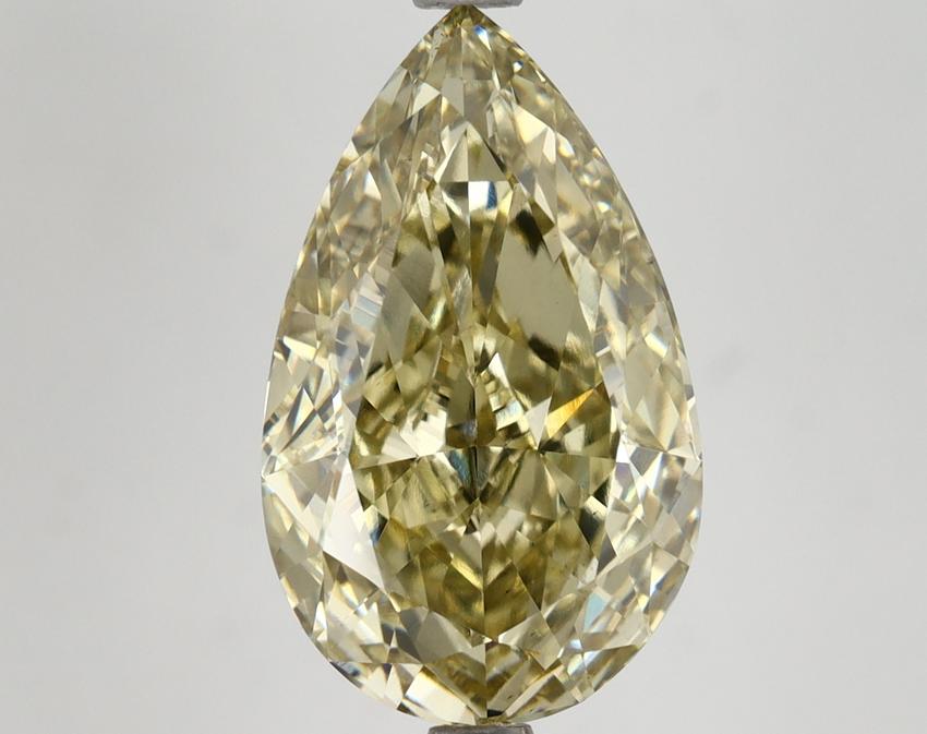 6.08 Ct. Fancy Intense Yellow Pear Lab Grown Diamond