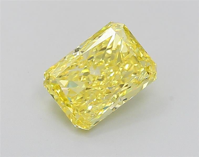 1.77 Ct. Fancy Vivid  Yellow Radiant Lab Grown Diamond