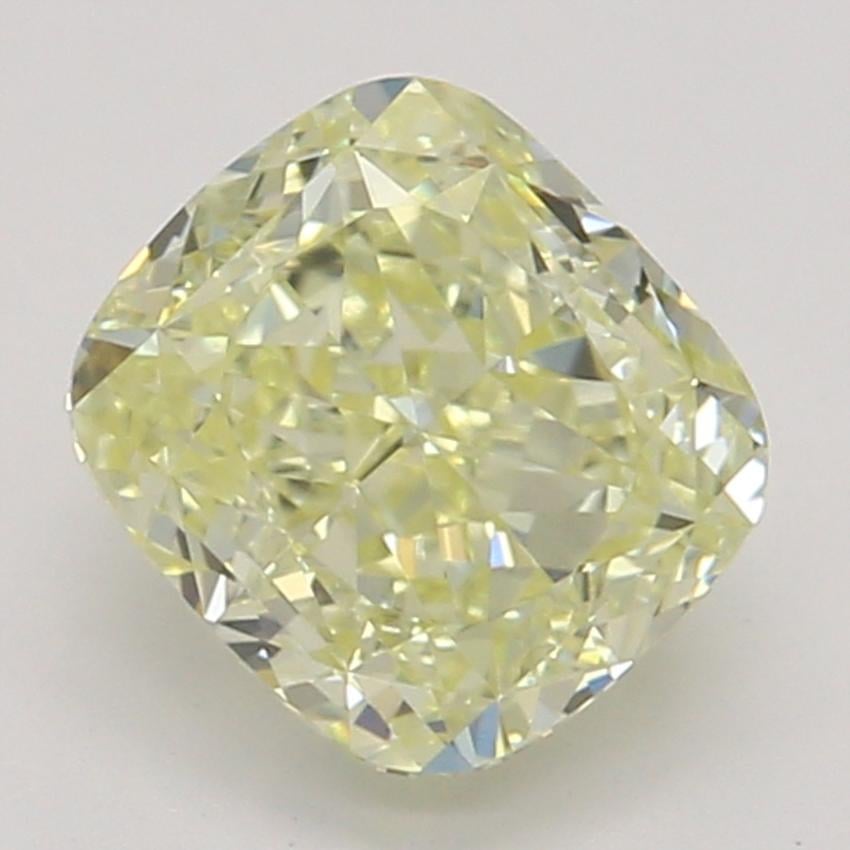0.70 Ct. Fancy Light Yellow Cushion Diamond