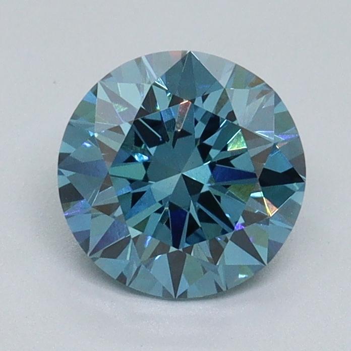 1.02 Ct. Fancy Vivid Blue Round Lab Grown Diamond