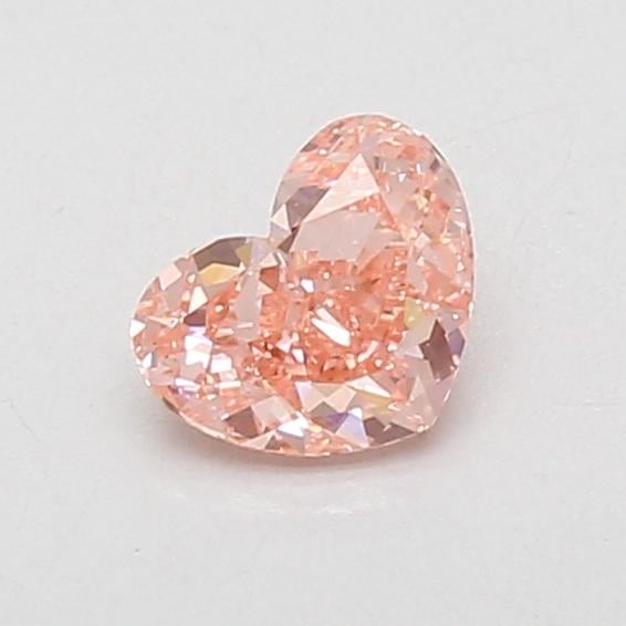 0.58 Ct. Fancy Vivid Pink Heart Lab Grown Diamond