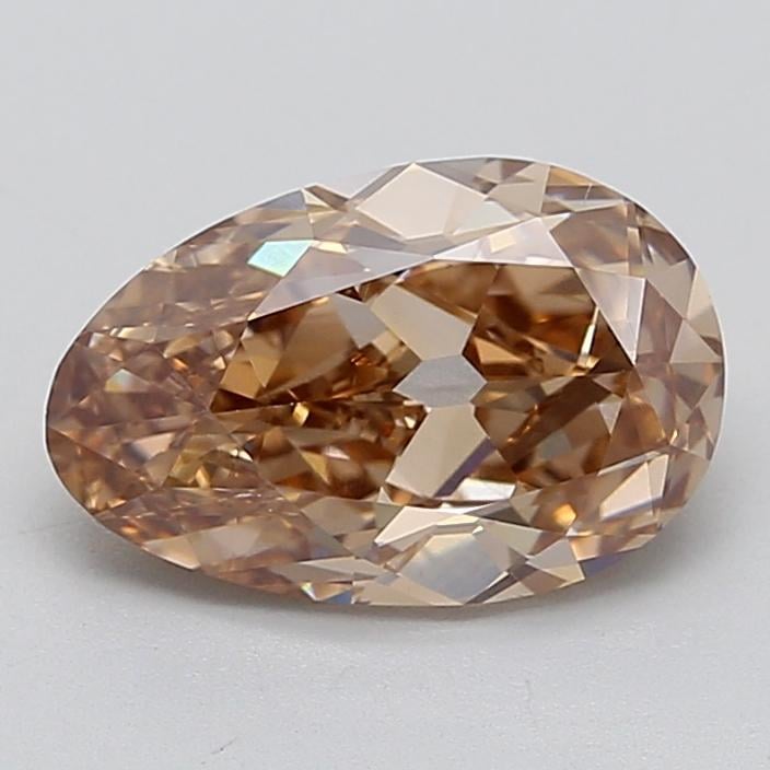 3.06 Ct. Fancy  Brown Pear Lab Grown Diamond