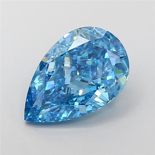 4.50 Ct. Fancy Vivid Blue Pear Lab Grown Diamond