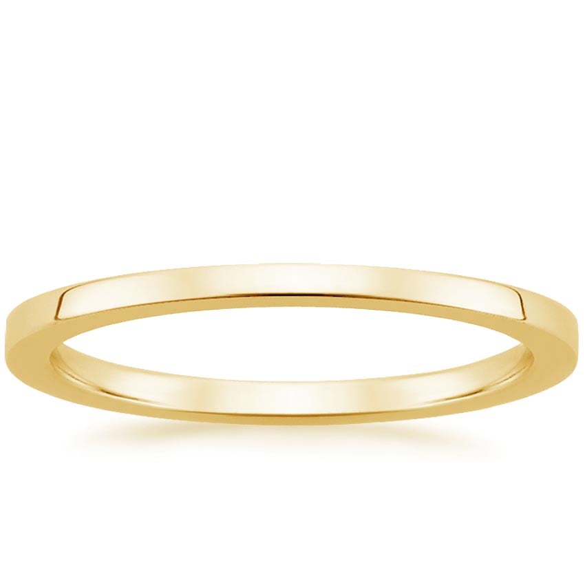 18K Yellow Gold Petite Quattro Wedding Ring, large top view