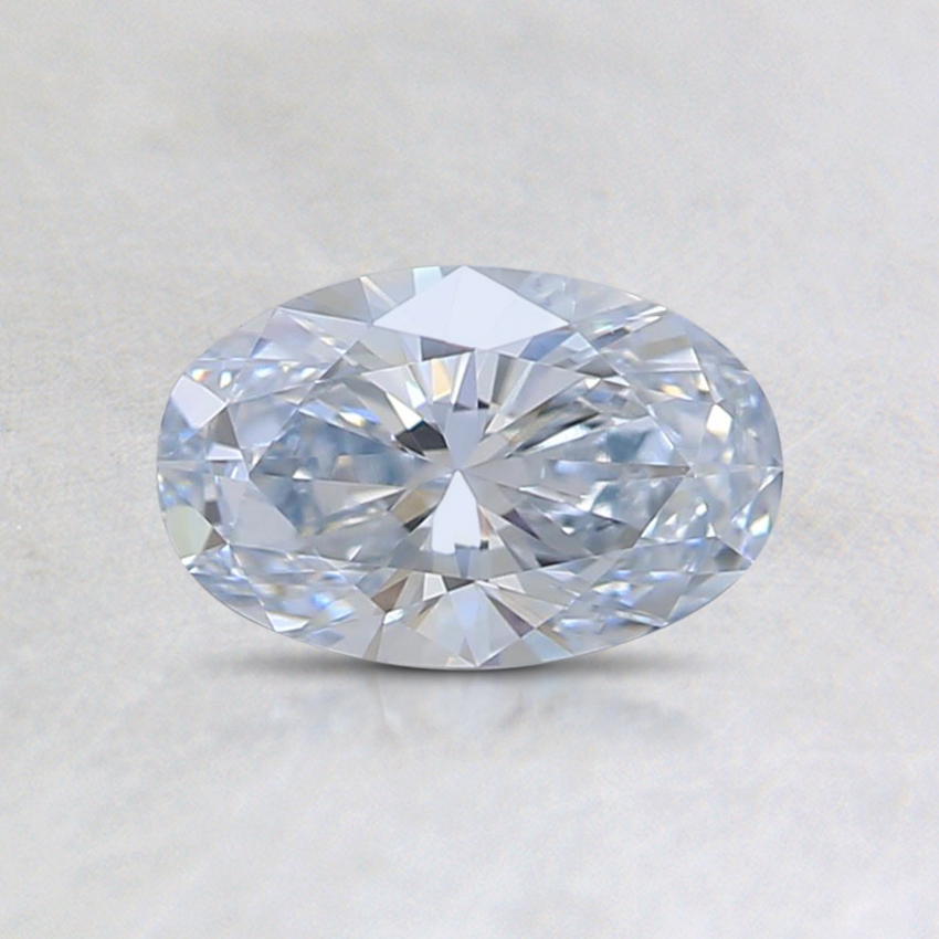 0.53 Ct. Very Light Blue Oval Lab Grown Diamond
