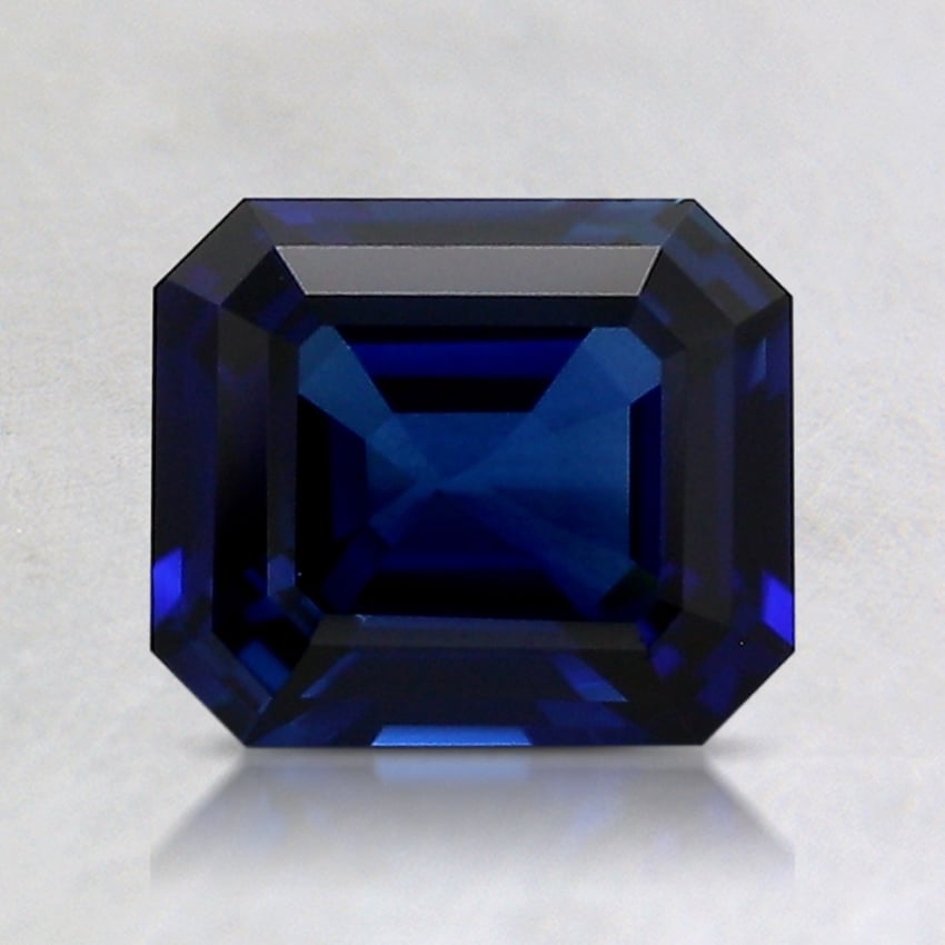 6.9x5.9mm Premium Blue Emerald Sapphire