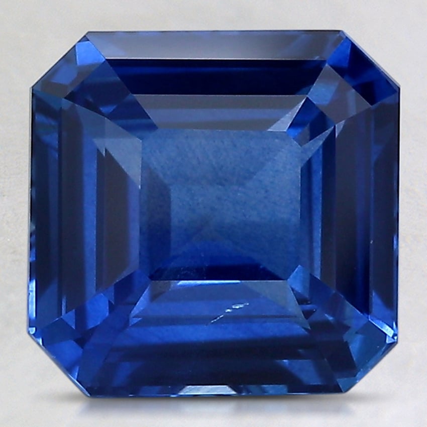 8.9x8.8mm Blue Asscher Sapphire