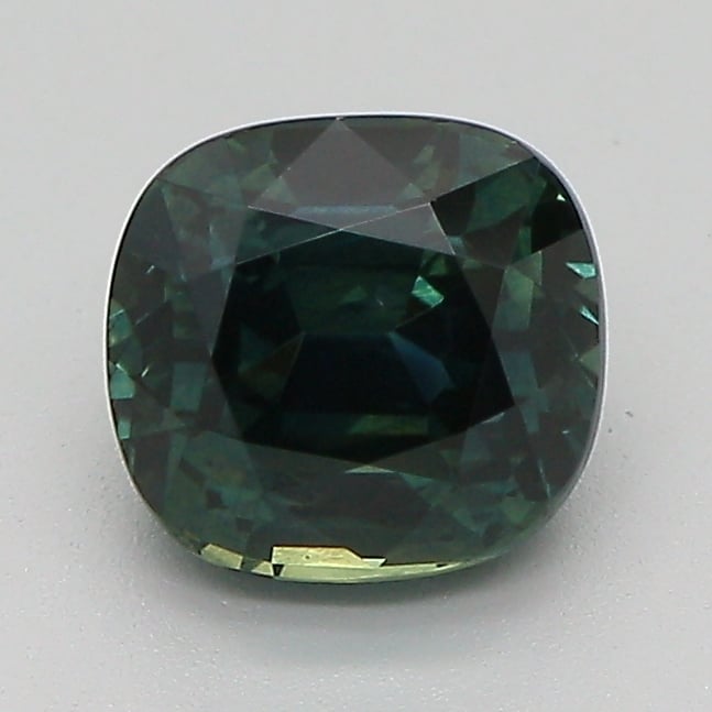 6.6x6.2mm Teal Cushion Montana Sapphire