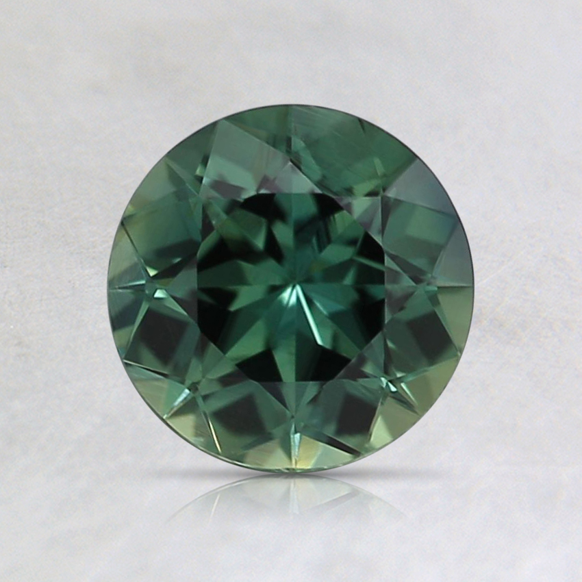 6.4mm Unheated Teal Round Sapphire