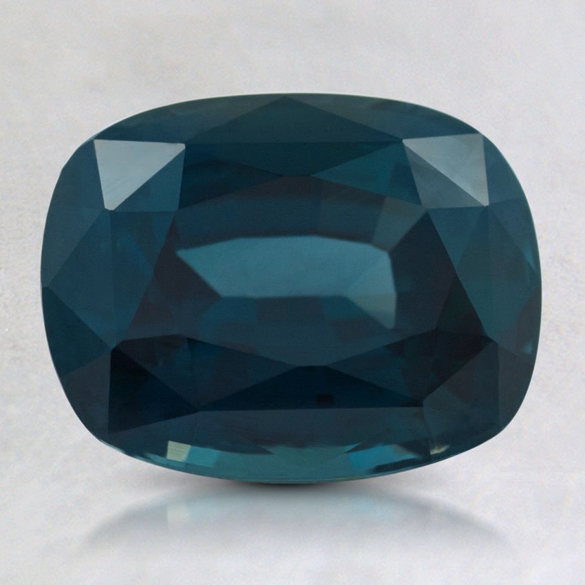 9x7mm Premium Teal  Cushion Sapphire